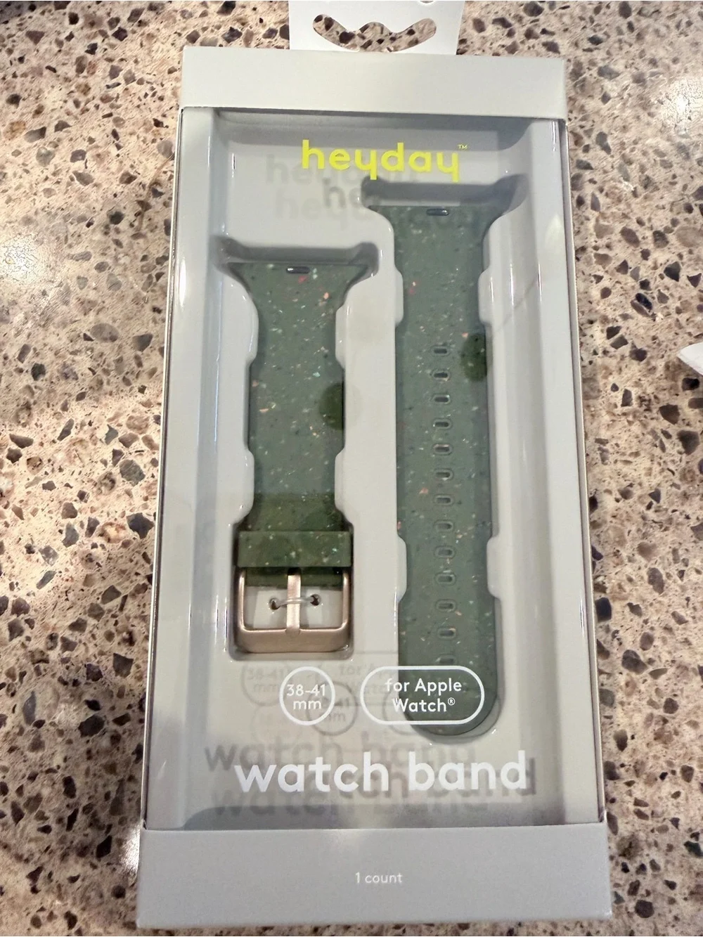 heyday Green Speckled Apple Watch Band (38-41mm) New!